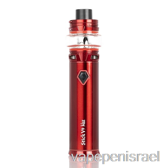 Vape Israel Smok Stick חד פעמי V9 & Stick V9 Max 60w ערכת התחלה V9 Max - אדום
